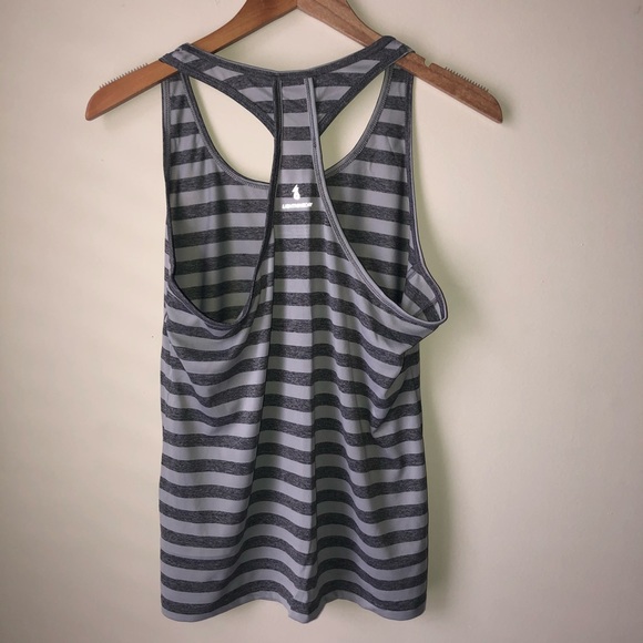 New Balance Grey Racerback Top Size L - Picture 3 of 6